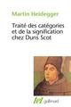 TRAITE DES CATEGORIES ET DE LA SIGNIFICATION CHEZ DUNS SCOT 